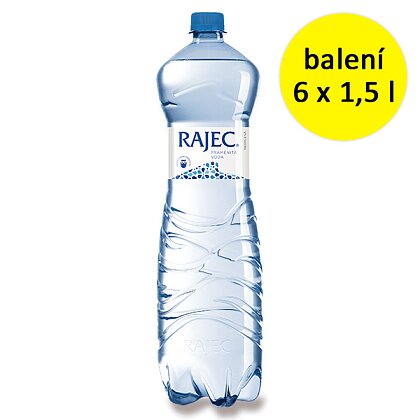 Voda pramenitá neperlivá Rajec 6×1,5l